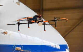 Drone mainatance of aircraft coating